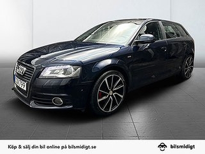 Audi A3 2.0 TFSI Quattro AWD S-Line Skinn Panorama 200hk