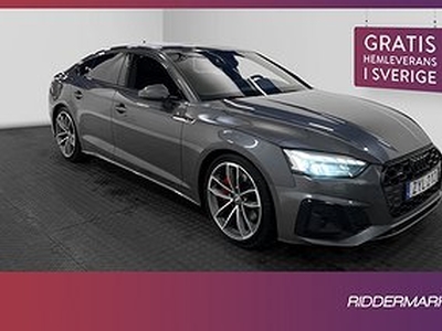 Audi A5 Sportback 45 TFSI Q 245hk S-Line Matrix Kamera Drag