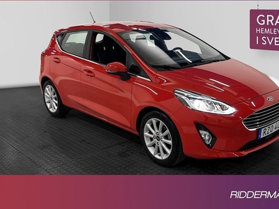 Ford Fiesta1.0 EcoBoost Sensorer CarPlay Lågmilad 2018, Halvkombi