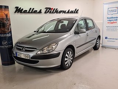 Peugeot 307 5-dörrar 1.6 XT Nybesiktigad Nyservad lågmilare