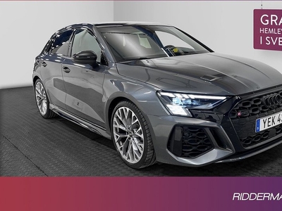 Audi RS3Quattro Sportback Pano RS-Sportavgas Matrix 2023, Halvkombi