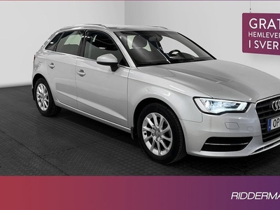 Audi A3Sportback 1.2 TFSI Värmare Sensorer Välservad 2014, Halvkombi