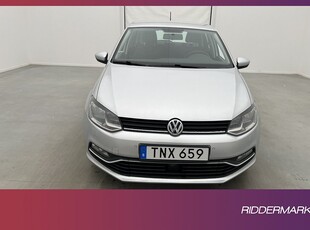 Volkswagen Polo 1.2 TSI 90hk Sensorer Farthållare 0,47l/Mil