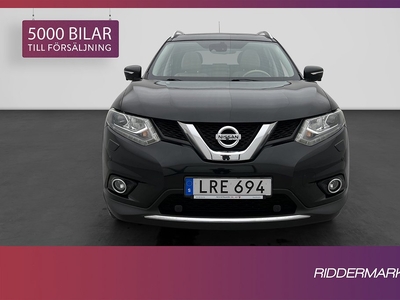 Nissan X-Trail 1.6 dCi DPF 130hk 7-sits Pano 360° Navi Skinn