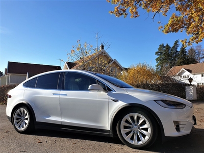 Tesla Model X Long Range MOMS 5-sits Kräm 1äg SE MIL & SKICK