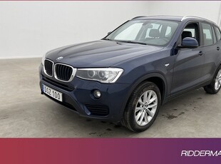 BMW X3xDrive20d Värmare Sensorer Halvskinn Dragkrok Välserv 2016, SUV