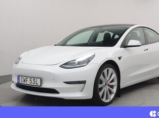 Tesla Model 3Performance AWD Autopilot Pano V-hjul 2019, Halvkombi