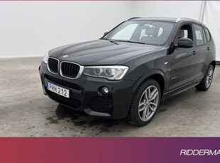 BMW X3xDrive20d M Sport Kamera Skinn GPS Drag Välserv 2017, SUV