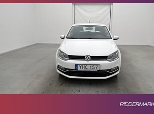 Volkswagen Polo 1.2 TSI 90hk Värmare Sensorer Farthållare