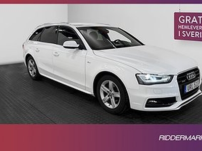 Audi A4 2.0 TDI Q S-line Värmare Drag Sensorer Välservad