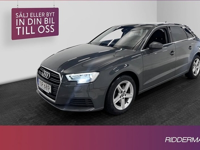 Audi A3Sportback 30 TFSI Proline Sensorer Carplay 2019, Halvkombi