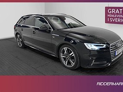 Audi A4 2.0 TDI Q 190hk S-Line Cockpit D-värme Navi Drag