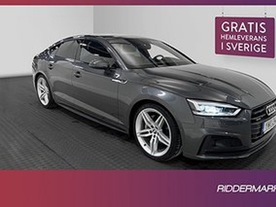 Audi A5 Quattro 40 TDI 190hk S-Line Värmare Navi 360° Kamera