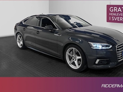 Audi A5Sportback TFSI Q Cockpit Värm Kamera Navi Drag 2018, Sportkupé