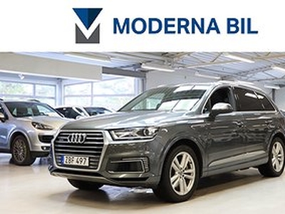 Audi Q7 E-TRON 3.0 TDI Q S-LINE MOMS PANO/LUFTFJÄD/DRAG/BOSE