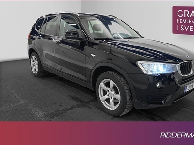 BMW X3xDrive20d Sport line Navi Värmare Skinn Drag Välserv 2016, SUV