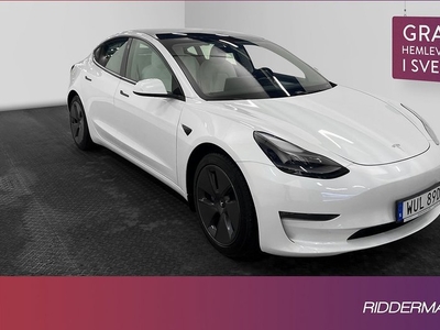 Tesla Model 3Long Range AWD Ljus interiör Dragkrok 2021, Halvkombi