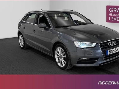 Audi A31.8 TFSI Q Sensorer Navi Välservad 0.65L mil 2015, Halvkombi