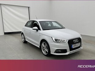 Audi A1Sportback 1.0 TFSI S-Line Värmare Välservad 2017, Halvkombi