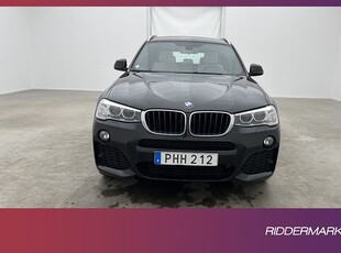 BMW X3 xDrive20d 190hk M Sport Kamera Skinn GPS Drag Välserv