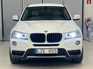 BMW X3 XDRIVE20D STEPTRONIC 184HK DRAG SKINN MVÄRM PSENSORER