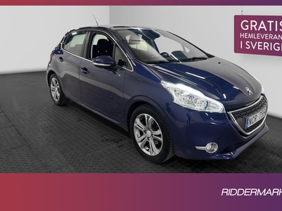 Peugeot 208 1.2 VTi 82hk Pano Navi Välservad Låg skatt