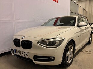 BMW 118d 5-dörrars Steptronic Sport line S&V Xenon 2014, Halvkombi