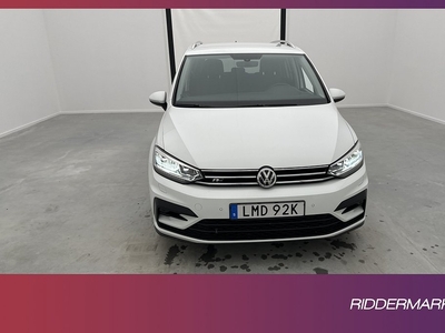 Volkswagen Touran TSI 150hk R-Line 7-sits Värm CarPlay Drag