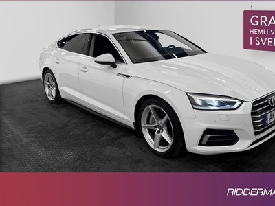 Audi A5Sportback 45 TFSI Quattro Proline CarPlay Välserv 2019, Sportkupé