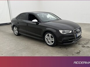 Audi S3Sedan Quattro B&O Svart-Optik Sensorer Välserv 2015, Halvkombi