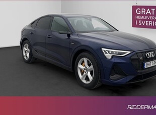 Audi e-tron quattroE-Tron Sportback 55 Quattro S-Line Pano 360° Skinn Drag 2020, Personbil