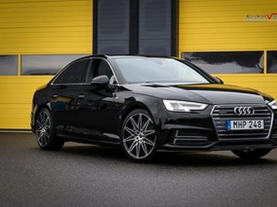 Audi A4 2.0 TDI Quattro 190hk S-Line | Cockpit | B&O | NAVI