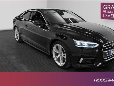 Audi A5Coupé 2.0 TFSI Proline Sensorer Välservad Adaptiv 2018, Sportkupé