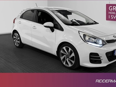 Kia Rio1.2 CVVT Rattvärme B-kamera Navi 0.41l mil 2016, Halvkombi