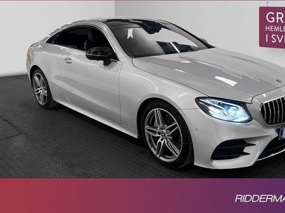 Mercedes E300Benz E 300 AMG Widescreen Pano Burmester HUD 360° 2018, Sportkupé