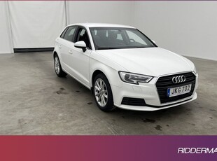 Audi A3Sportback 1.0 TFSI Comfort Sensorer Keyless BT 2017, Halvkombi