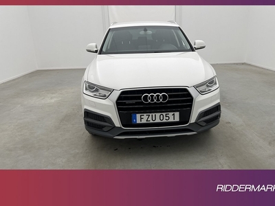 Audi Q3 TDI Quattro 150hk Sport Edition Sensorer Halvskinn