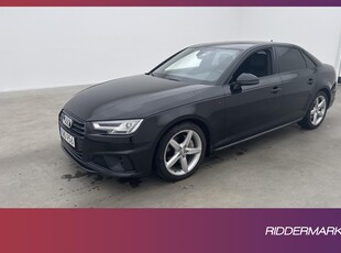 Audi A4 Sedan 40 TDI Quattro 190hk S-Line Kamera Keyless