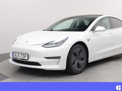 Tesla Model 3Long Range AWD Autopilot Drag Pano V-Hjul 2019, Halvkombi