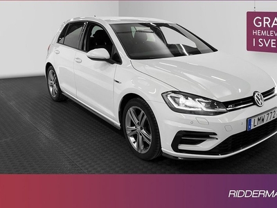 Volkswagen GolfTSI R-Line Carplay Sensorer Välservad 2018, Halvkombi