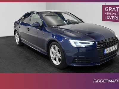 Audi A4 Quattro 2.0 TDI 190hk S-Line Sensorer Välservad