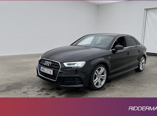 Audi A3Sedan 2.0 TFSI Q S-Line Sensorer Välservad 2018, Halvkombi