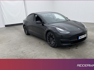 Tesla Model 3Performance AWD En-brukare Sv.Såld 2021, Halvkombi