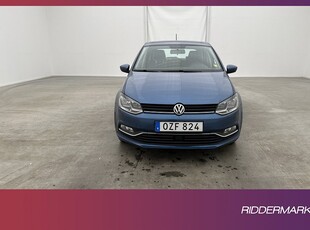 Volkswagen Polo 1.2 TSI 90hk Bluetooth Låg-Skatt 0,47l/Mil