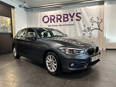 BMW 116 d 5-dörrars Steptronic Sport line 1ägare Låga mil