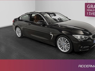 BMW 420i Coupé Luxury Line Skinn Sensor Drag 0.6L mil 2014, Sportkupé