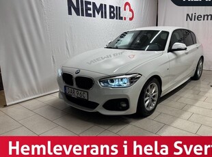 BMW 118I 5-dörrars Aut M sport M-värm Kamera Rattvärme S&V 2019, Halvkombi