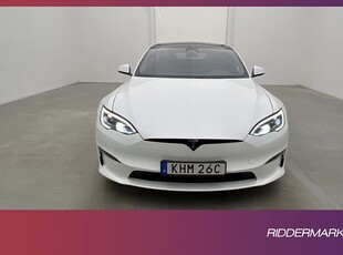 Tesla Model S Plaid 1020hk Svensksåld Autopilot Luft Yoke