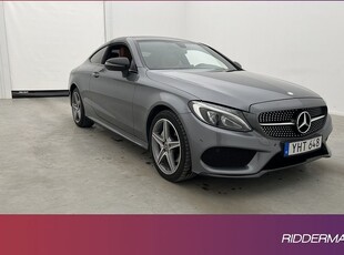 Mercedes C220Benz C 220 Coupé 4M AMG D-Värm Burmester Pano 2017, Sportkupé