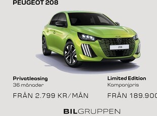 Peugeot 208Limetid Edition 2024, Halvkombi